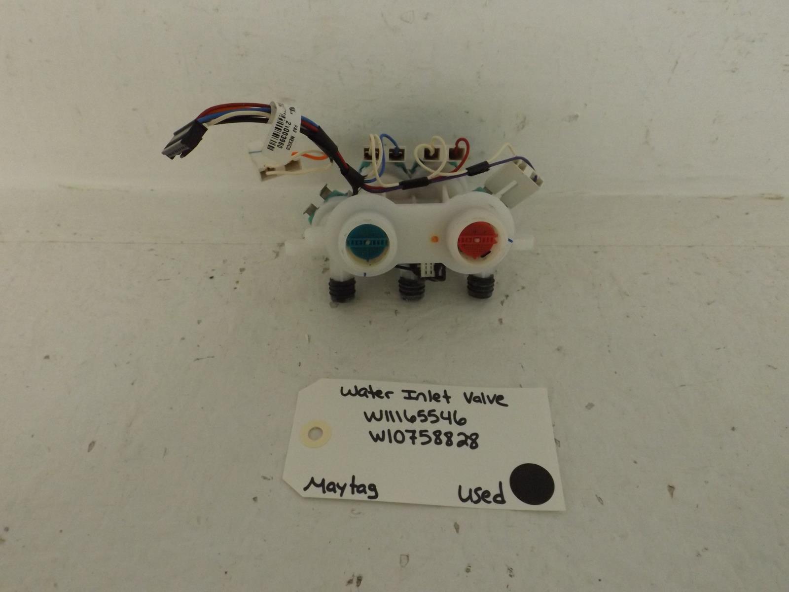 Maytag Washer W11165546 W10758828 Water Inlet Valve Used Maytag Washer W11165546 W10758828 Water Inlet Valve Used